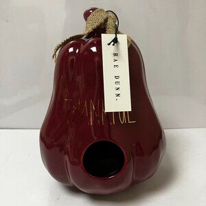 NEW Rae Dunn Thankful Gourd Birdhouse - 8.5x6”